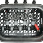 Zmontowana skrzynka zaworów prostokątna HDPE 1" GZ zielony typ 3 zawory 100-HV Rain Bird